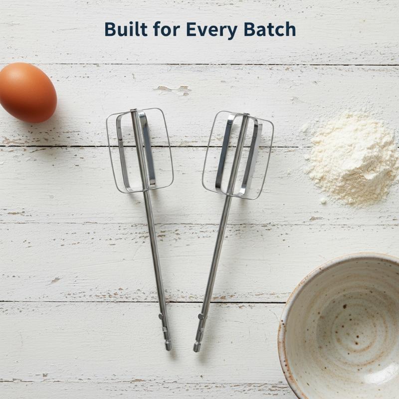 Hand Mixer Electric - 1/2 個ハンドミキサービーターアタッチメントユニバーサルステンレス鋼電動ハンドミキサー泡立て器交換用