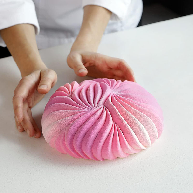 ラウンドムースケーキパンベーキング用大型砂丘シリコーン型 3 - Kitchen Appliances For Baking のレビューと価格