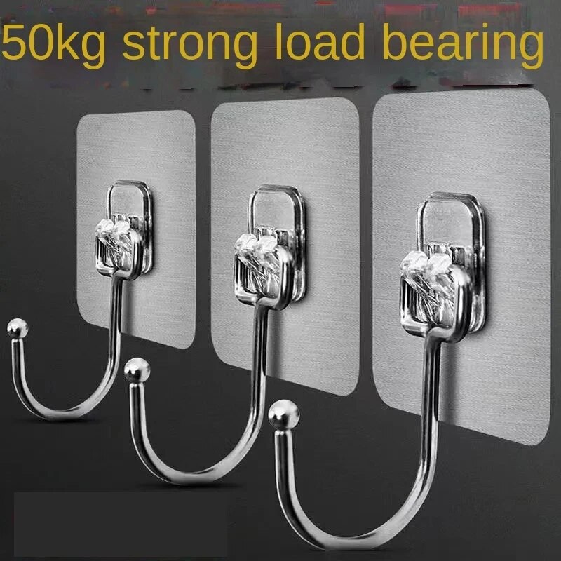 大きな粘着性のPVCステンレス鋼のフック,透明な多目的ウォー - Kitchen Appliances Holder のレビューと価格