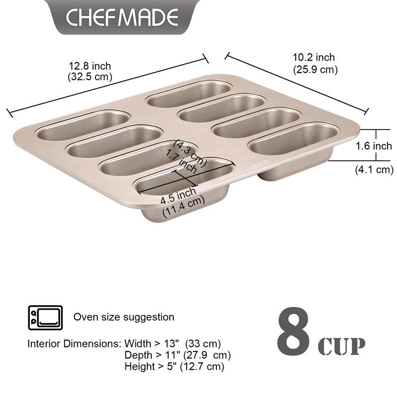 CHEFMADE 8カップオーバルロングホットドッグパン型ノ - Kitchen Appliances For Baking のレビューと価格