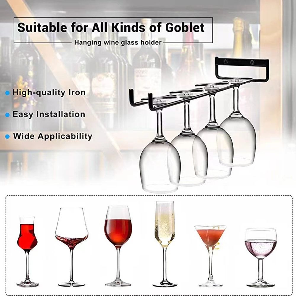 壁掛けステムウェアホルダーキッチンワイングラスホルダーカップ - Kitchen Appliances Holder のレビューと価格