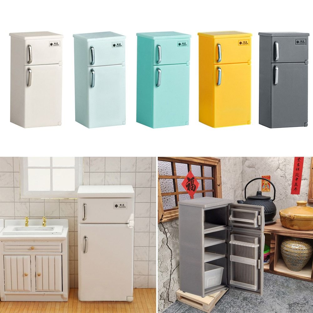 ミニチュアプラスチック冷蔵庫モデル 1:24 マルチカラー  - Kitchen Appliances List のレビューと価格