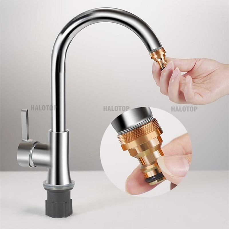 ユニバーサル真ちゅう製タップキッチンアダプター,蛇口コネクタ - Kitchen Appliances Integrated のレビューと価格