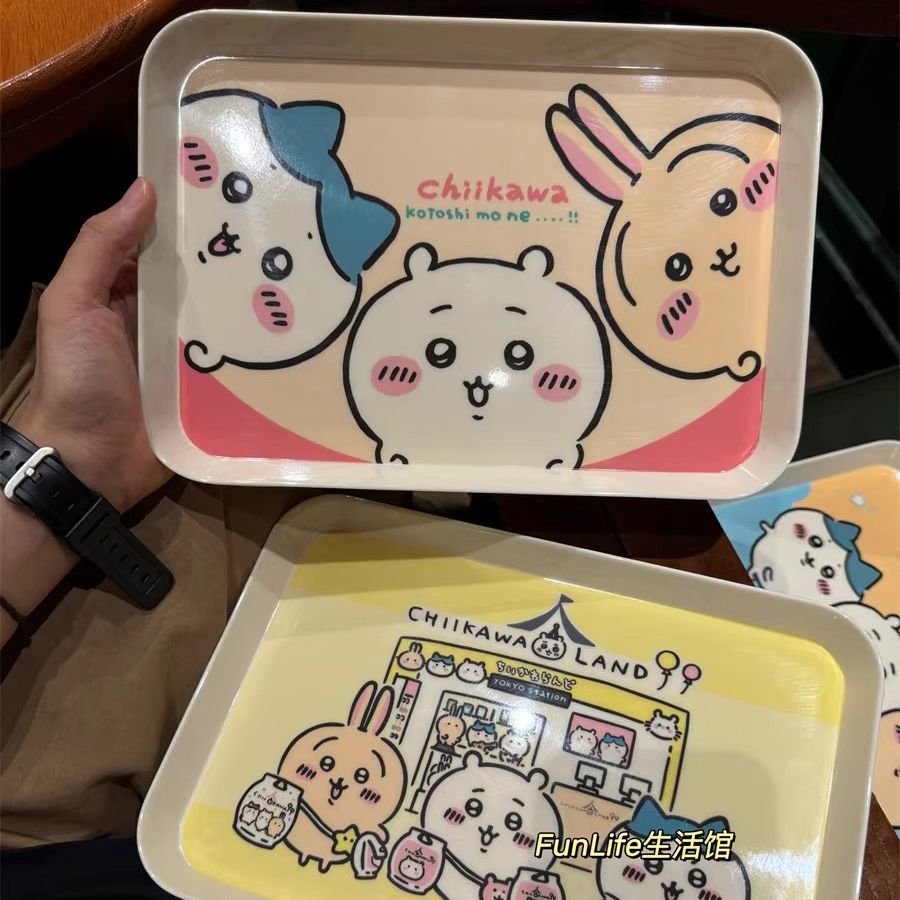 ちいかわ漫画トレイ かわいい収納プレート 朝食 フルーツ キ - Kitchen Appliances Holder のレビューと価格