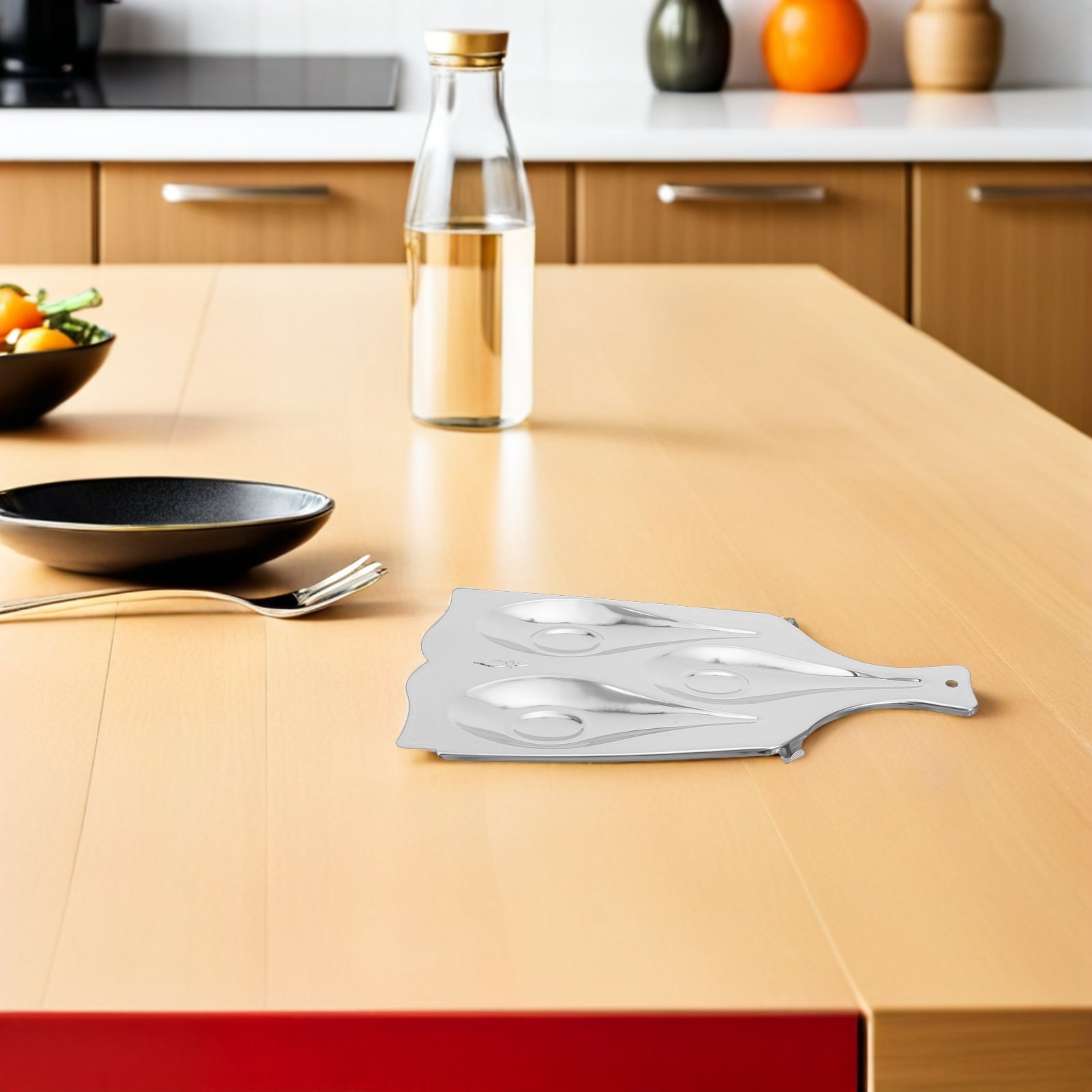 ステンレス製3段スプーンレスト、キッチンカウンター用調理器具 - Kitchen Appliances Holder のレビューと価格