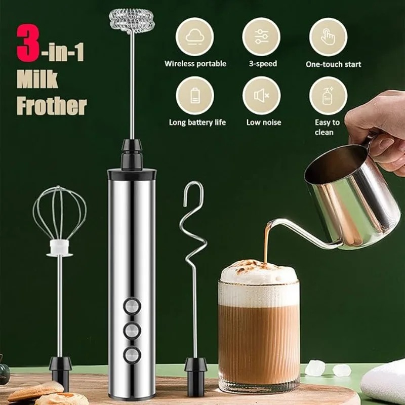マグパイ3in1ハンドヘルド電動ミルク泡立て器ドリンクミキサ - Kitchen Appliances Integrated のレビューと価格