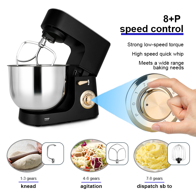 家庭用スタンドミキサー 高出力1800W 8L ケーキ・パン - Kitchen Appliances Are のレビューと価格