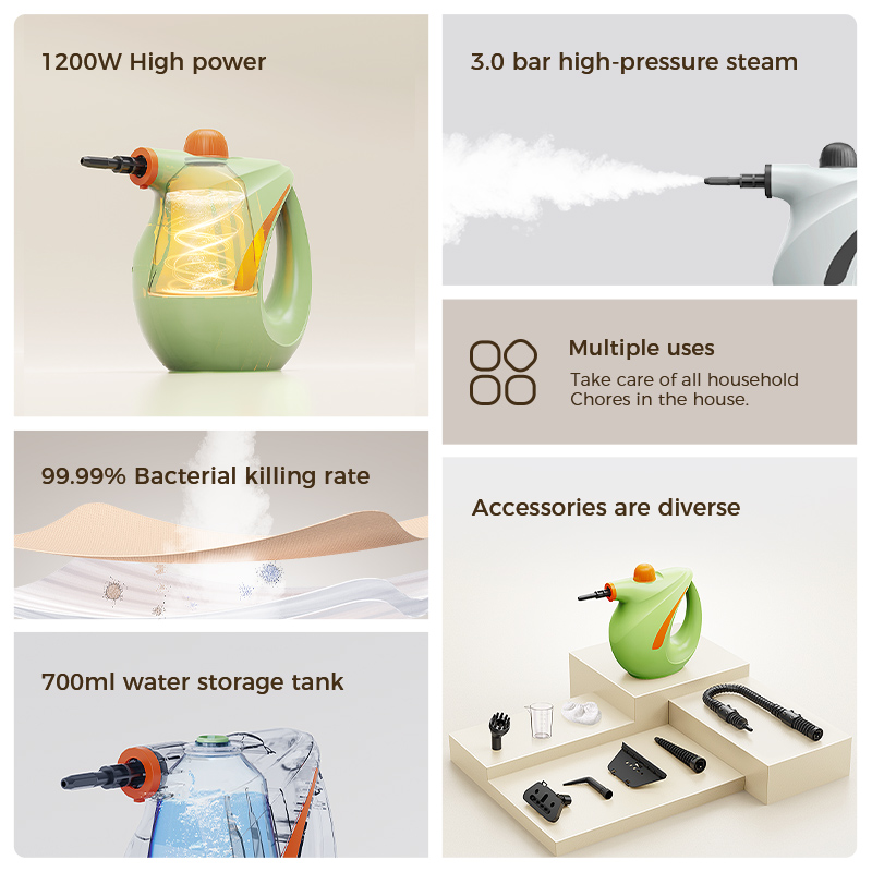 熱売家電 スチームクリーナー 1200W 高温 エアコン キ - Kitchen Appliances Are のレビューと価格