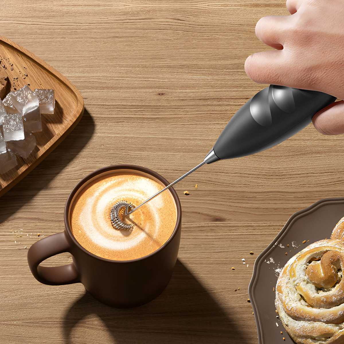 コーヒー電動ミルクフォーマー、電動泡立て器、コードレス電動飲 - Kitchen Appliances Integrated のレビューと価格