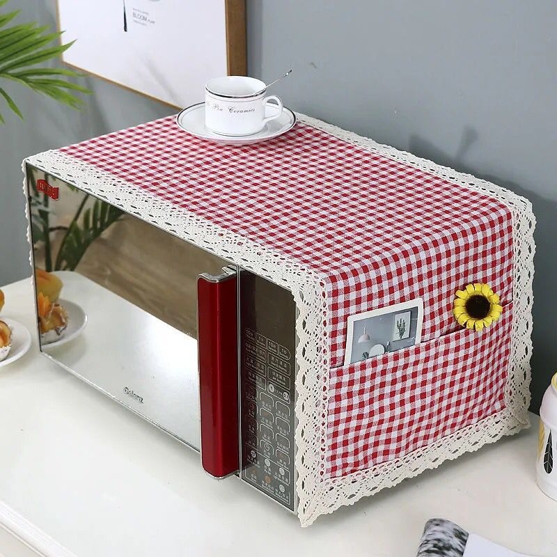 1個入り コットンリネン製 電子レンジカバー 防塵 防油 キ - Kitchen Appliances List のレビューと価格
