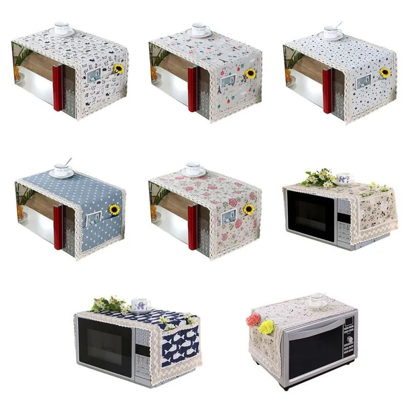1個入り コットンリネン製 電子レンジカバー 防塵 防油 キ - Kitchen Appliances List のレビューと価格