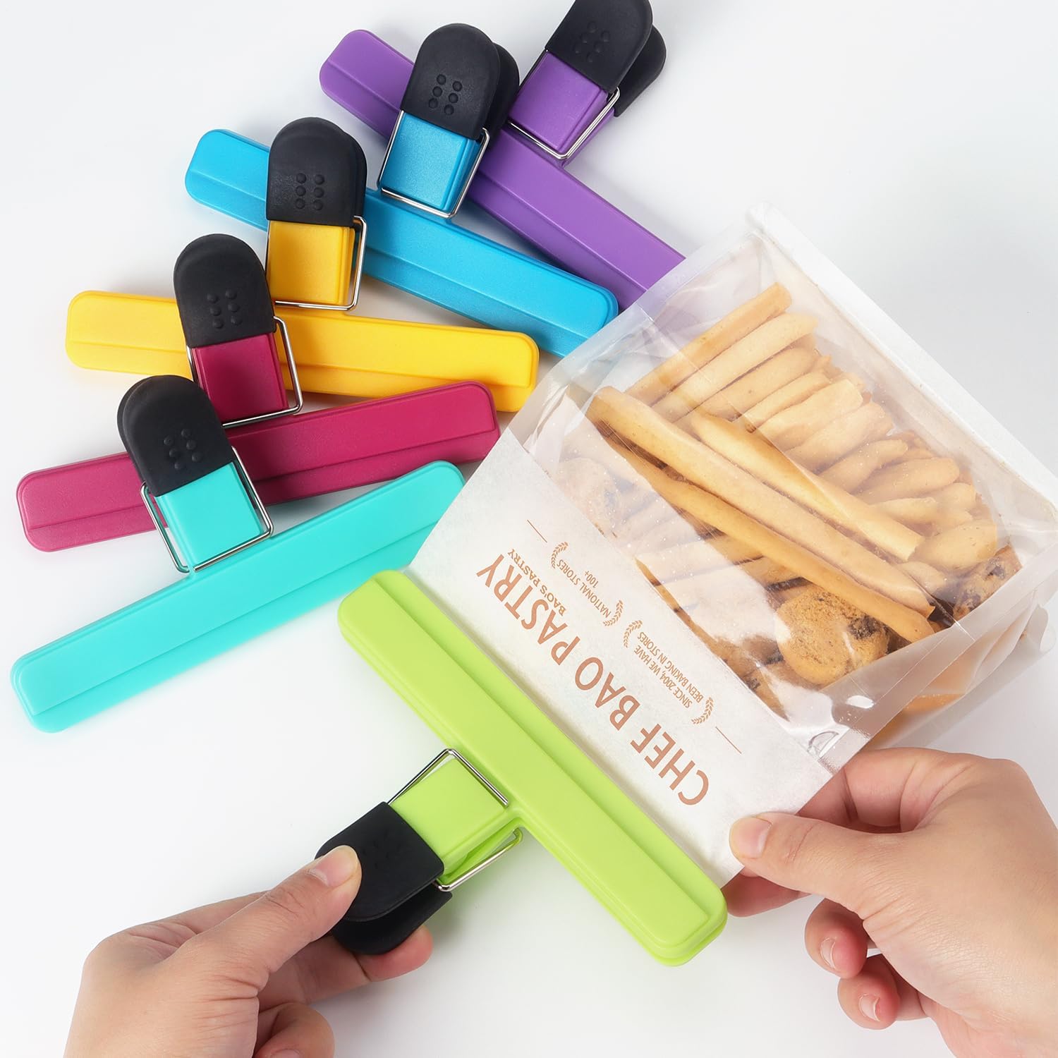 3-12 個多目的シールクリップ耐久性のあるキッチンスナック - Kitchen Appliances Holder のレビューと価格