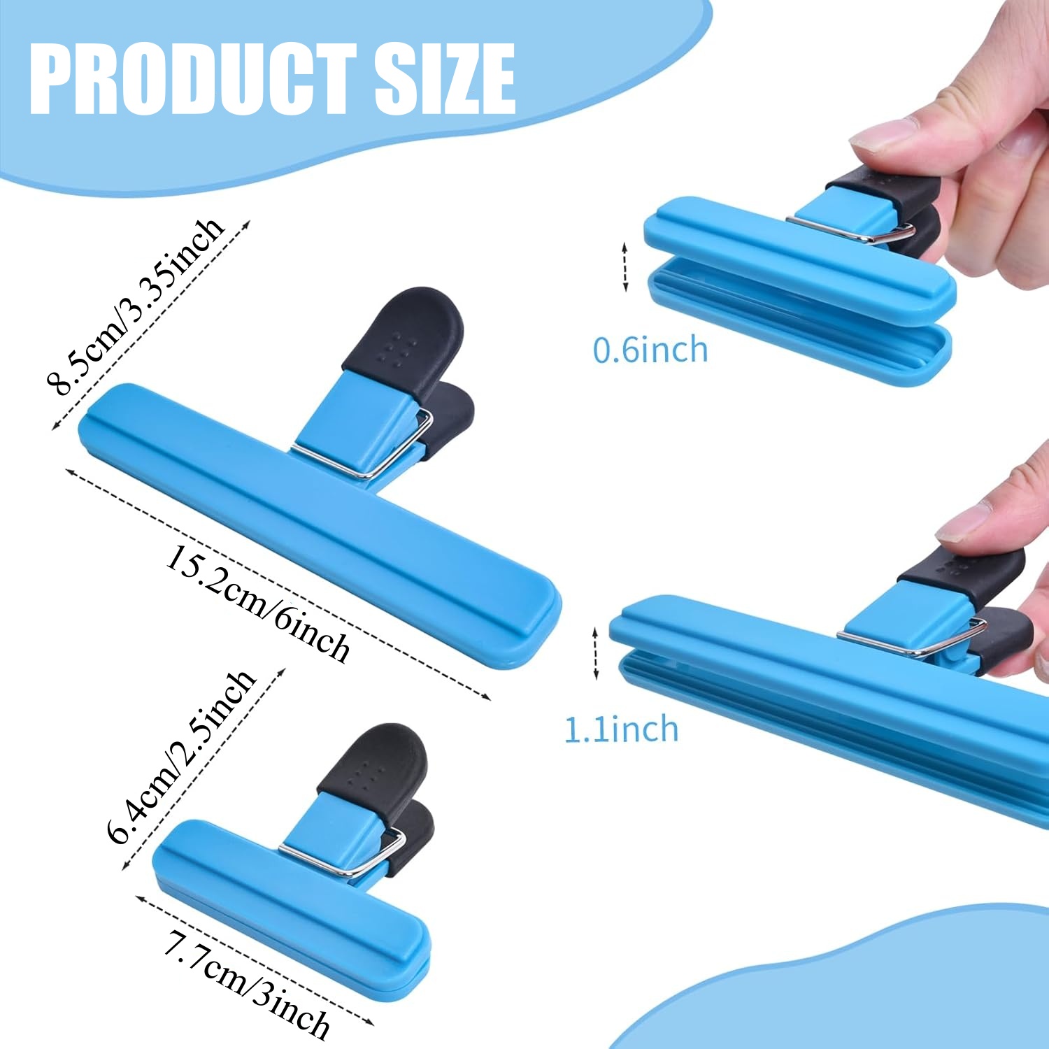 3-12 個多目的シールクリップ耐久性のあるキッチンスナック - Kitchen Appliances Holder のレビューと価格