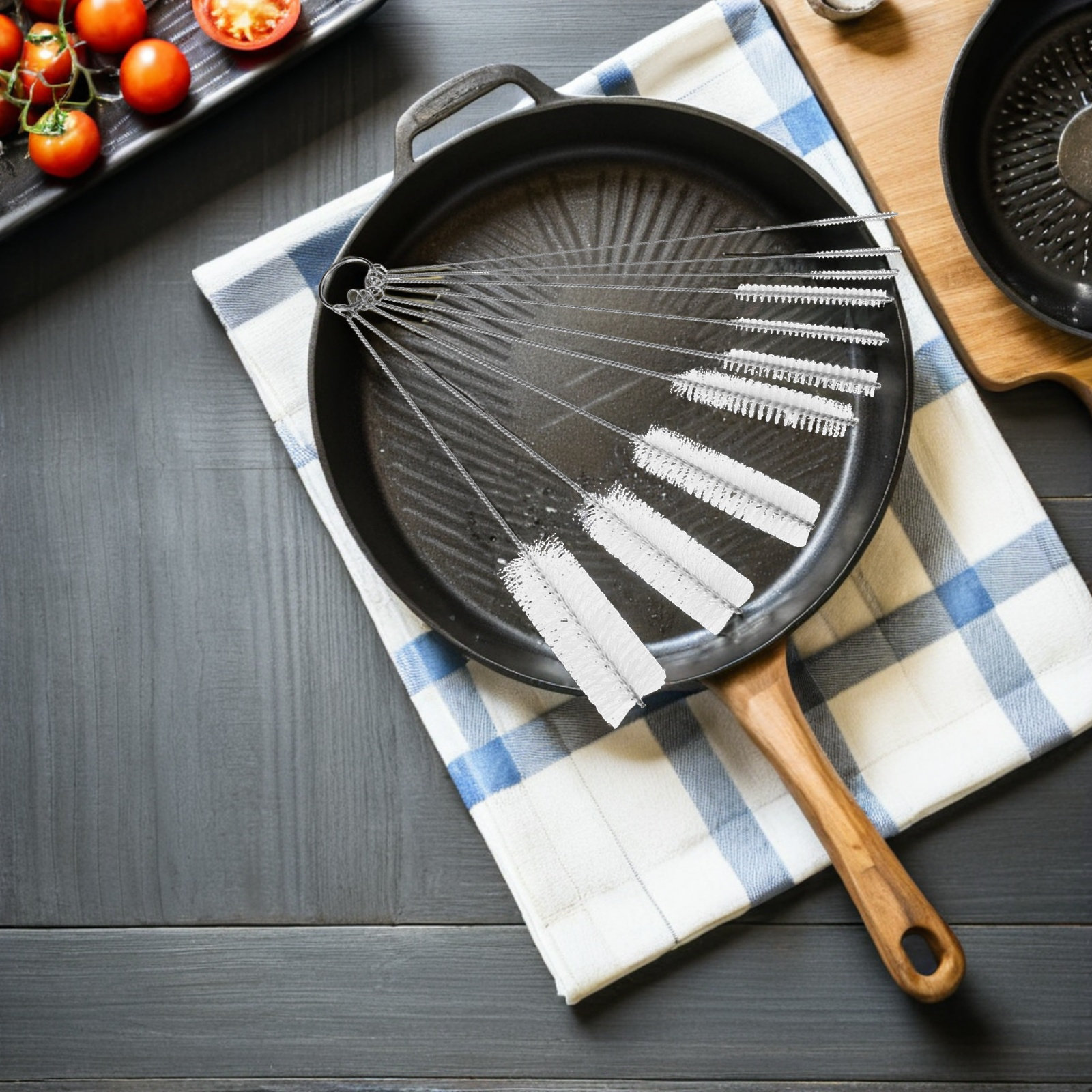 10本セットのストローブラシ。ステンレス製で、ナイロン製のブ - Kitchen Appliances Youtube のレビューと価格