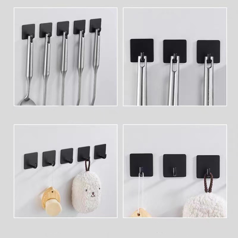 2-4 個の自己粘着式壁フックタオルホルダードア布コートハン - Kitchen Appliances Holder のレビューと価格