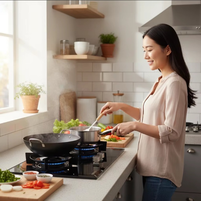 黒色強化ガラスパネル 2口ビルトインガスコンロ キッチン調理 - Kitchen Appliances Are のレビューと価格